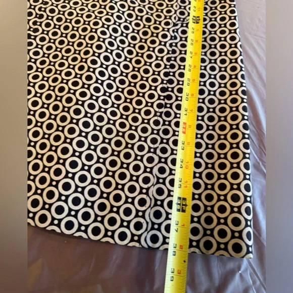 Etcetera by Carlisle Navy/Cream Cap Sleeve Shift Dress size 14/Large - Picture 2 of 9